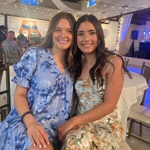 modi satin floral dress worn once to a wedding! size small (can send more pics)